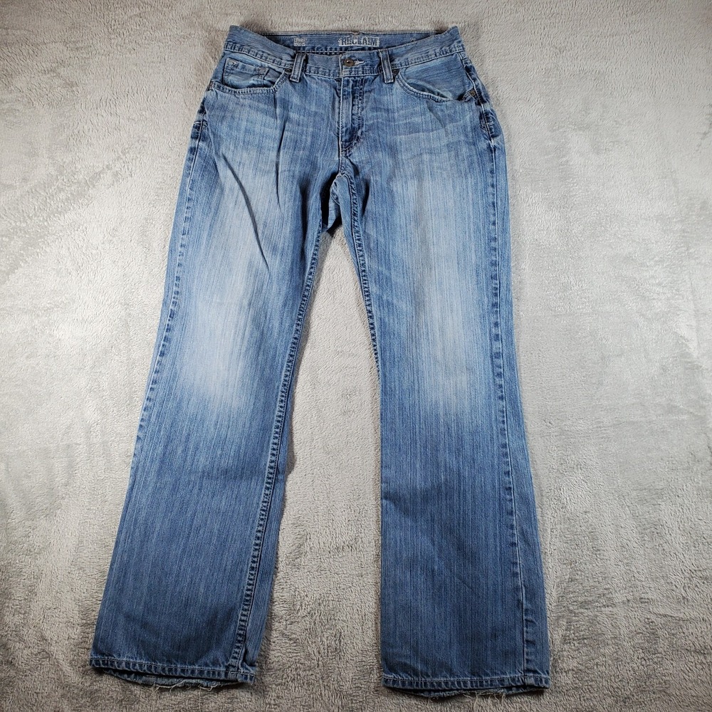 Y2K Reclaim Jeans Women's 31R Low Rise Bootcut‎ Blue Demin